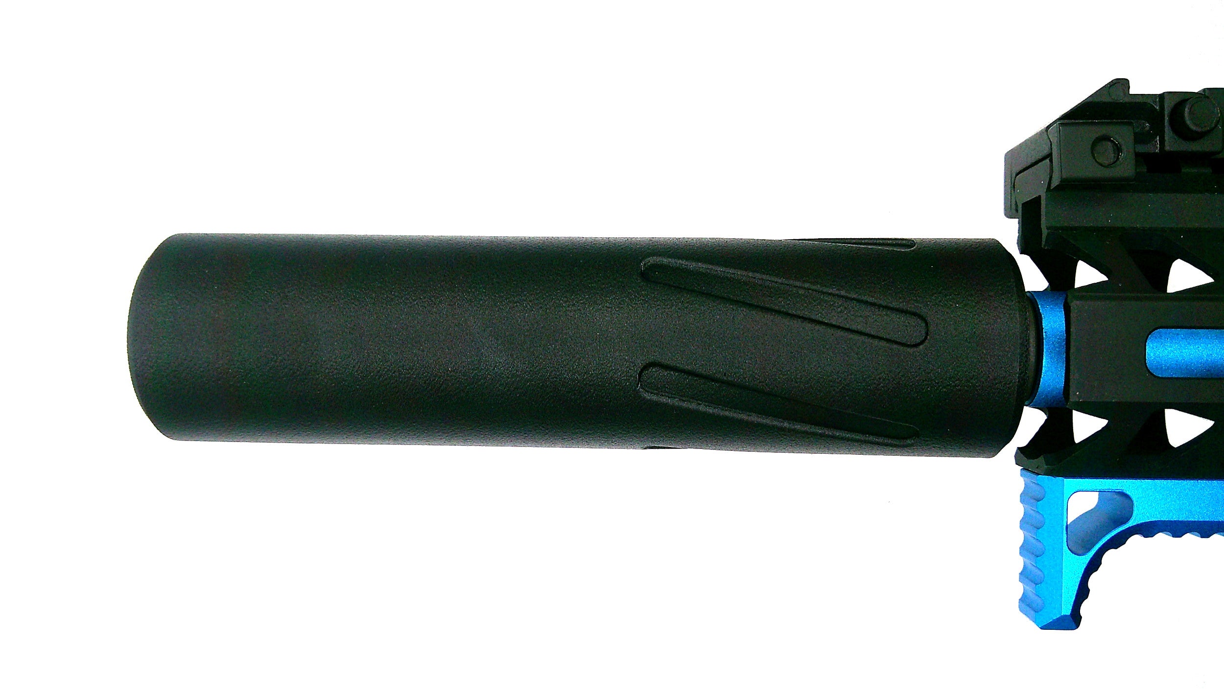 MJM-5 Spiral Flute Airsoft Mock Suppressor 14mm CCW